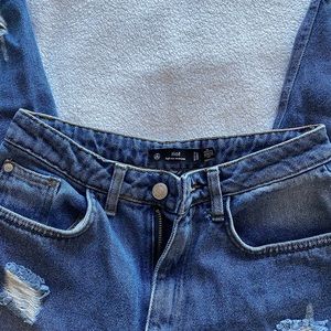 MISSGUIDED petite blue riot high rise jeans